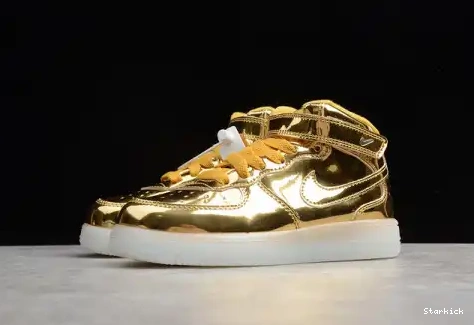 WB Air Kids Mid Metallic Force 314197-8100 1 Gold Nike 0502